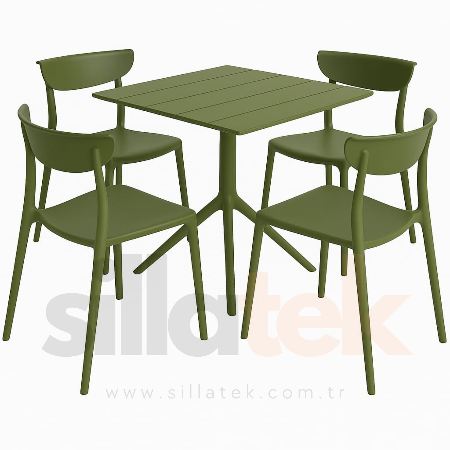 Venüs Sandalye 4'Lü Masa Set (70*70 ya da 80*80)