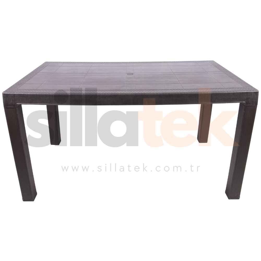 80x140 Elit Rattan Masa Eko (Camsız)